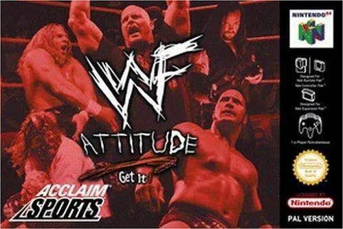 Game | Nintendo N64 | WWF Attitude Physical Video Games Game Nintendo