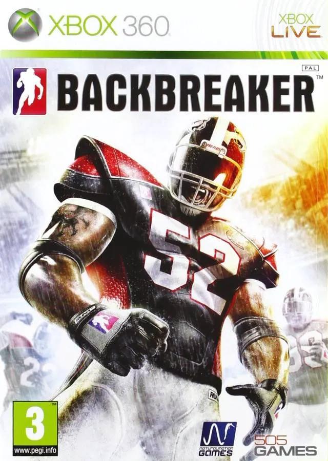 Game | Xbox 360 | Backbreaker Physical Video Games Game Microsoft