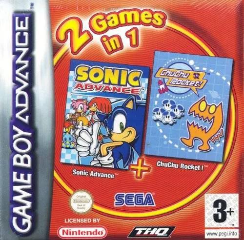 Game | Nintendo Game Boy Advance GBA | Sonic Advance & ChuChu Rocket Physical Video Games Game Nintendo