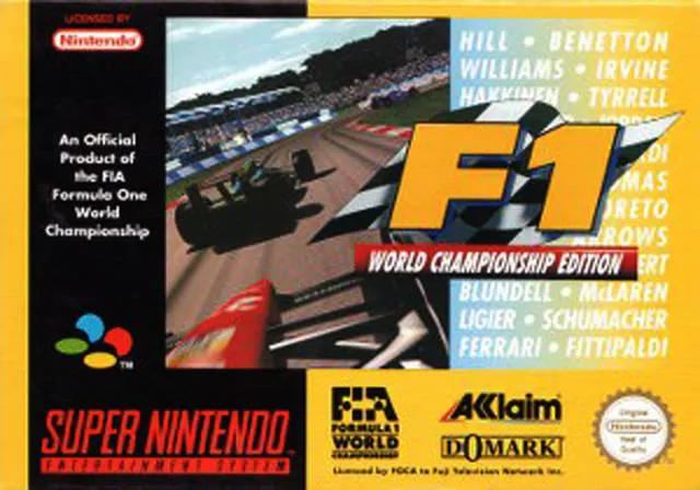 Game | Super Nintendo SNES | F1 World Championship Edition Physical Video Games Game Nintendo