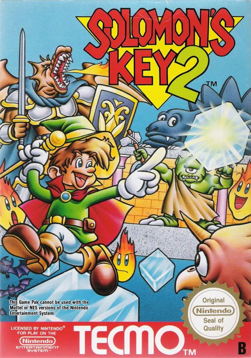 Game | Nintendo NES | Solomon's Key 2 Physical Video Games Game Nintendo