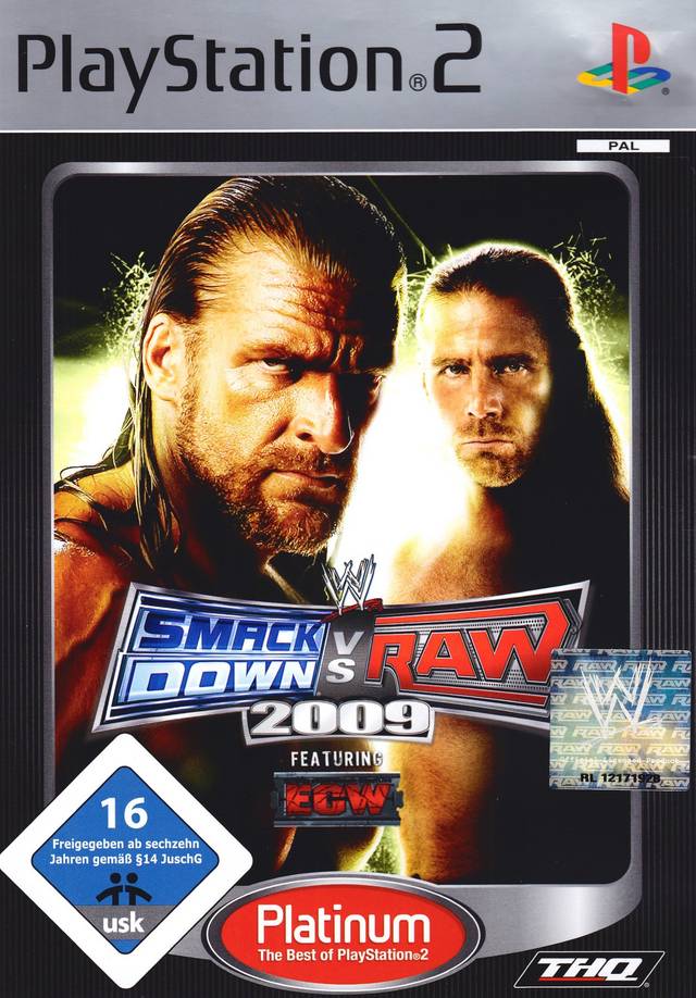Game | Sony PlayStation PS2 | SmackDown Vs Raw 2009 (Platinum)