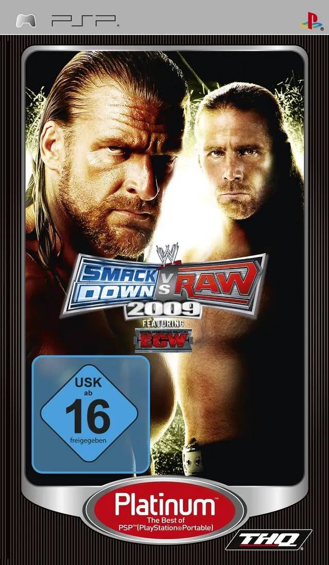 Game | Sony PSP | WWE SmackDown Vs. Raw 2009 (Platinum) Physical Video Games Game Sony