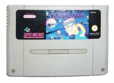 Game | Super Nintendo SNES | Virtual Bart Physical Video Games Game Nintendo