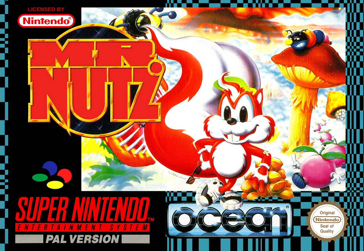 Game | Super Nintendo SNES | Mr. Nutz Physical Video Games Game Nintendo