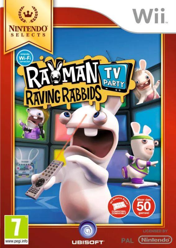 Game | Nintendo Wii | Rayman Raving Rabbids: TV Party (Nintendo Selects) Physical Video Games Game Nintendo