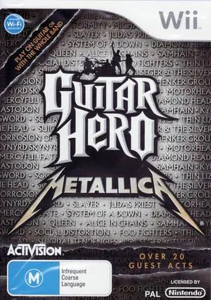 Game | Nintendo Wii | Guitar Hero: Metallica Physical Video Games Game Nintendo