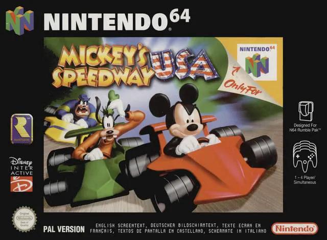 Game | Nintendo N64 | Mickey's Speedway USA Physical Video Games Game Nintendo