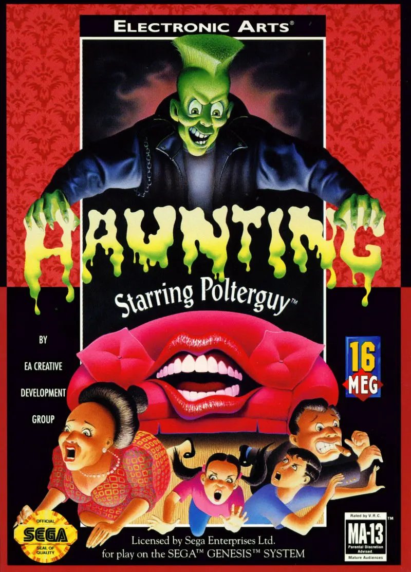 Game | Sega Genesis | Haunting Starring Polterguy Physical Video Games Game Sega