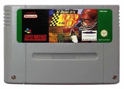 Game | Super Nintendo SNES | Al Unser Jr.'S Road To The Top Physical Video Games Game Nintendo