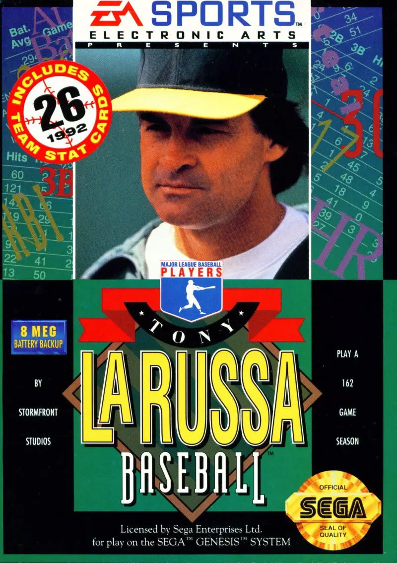 Game | Sega Mega Drive | Tony La Russa Baseball Physical Video Games Game Sega