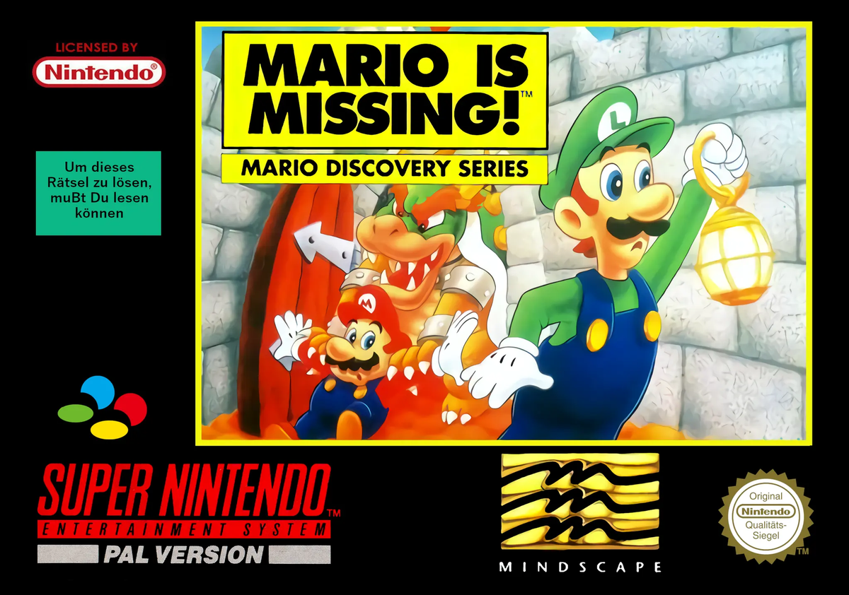 Game | Super Nintendo SNES | Mario Is Missing Physical Video Games Game Nintendo