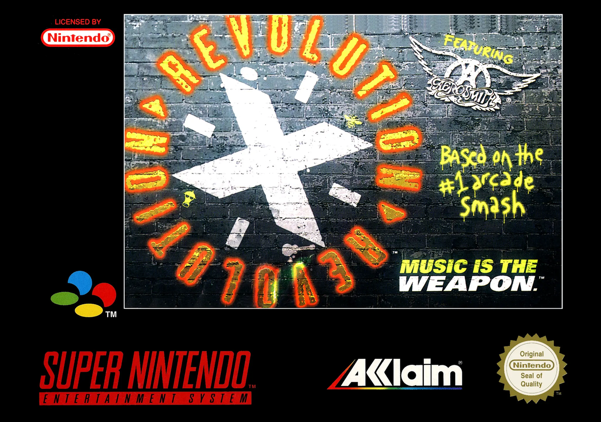 Game | Super Nintendo SNES | Revolution X Physical Video Games Game Nintendo