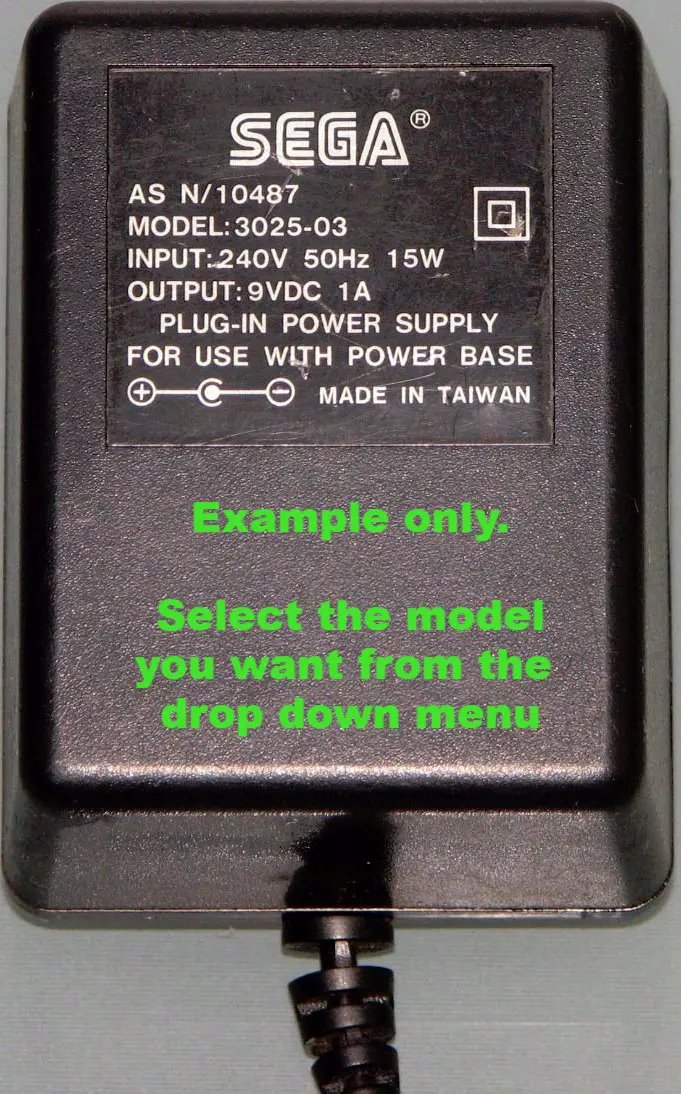 Accessory | Power Supply | Genuine Sega PSU Home Game Console Power Supplies Accessory Sega