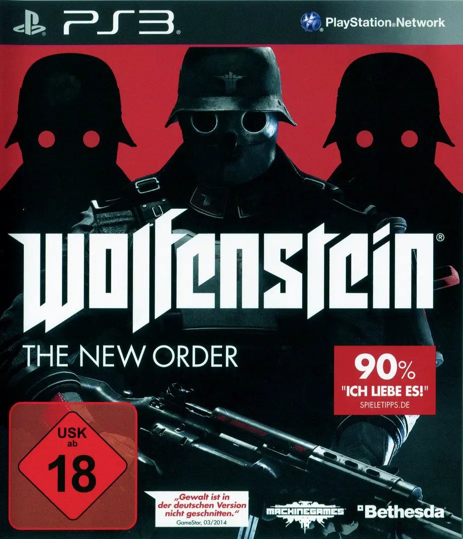 Game | Sony PlayStation PS3 | Wolfenstein: The New Order Physical Video Games Game Sony