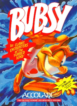 Game | Sega Genesis Mega Drive | Bubsy Physical Video Games Game Sega