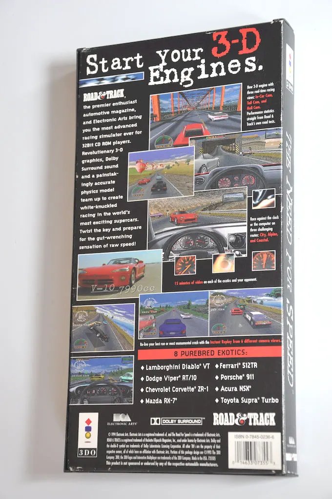 Game | 3DO | The Need For Speed Physical Video Games Game Panasonic