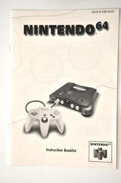 Manual | Nintendo N64 | Replacement Instruction Manuals Book Manual RetroSales.com.au
