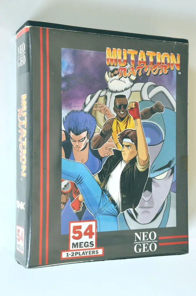 Game | SNK Neo Geo AES | Mutation Nation NGH-014 Physical Video Games Game SNK