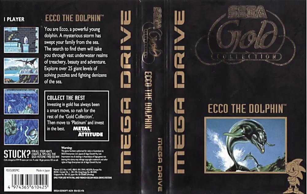 Game | Sega Mega Drive | Ecco the Dolphin (Gold) Physical Video Games Game Sega