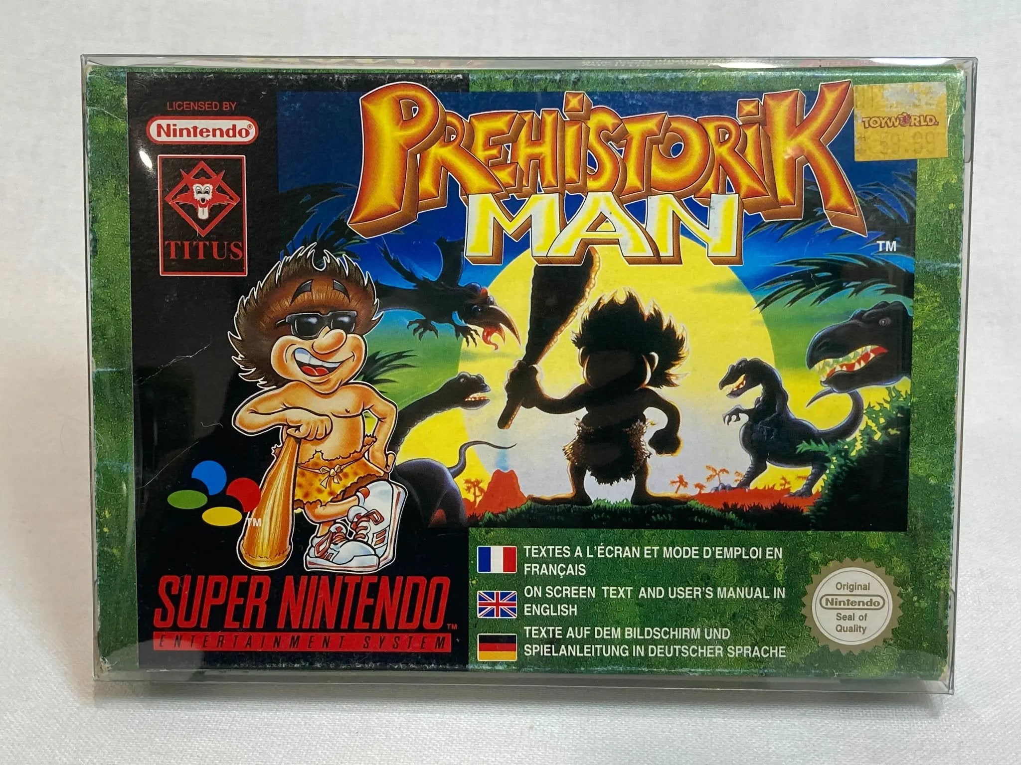 Game | Super Nintendo SNES | Prehistorik Man Physical Video Games Game Nintendo