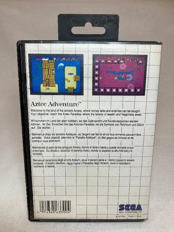 Game | Sega Master System | Aztec Adventure Physical Video Games Game Sega