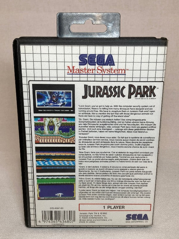Game | Sega Master System | Jurassic Park
