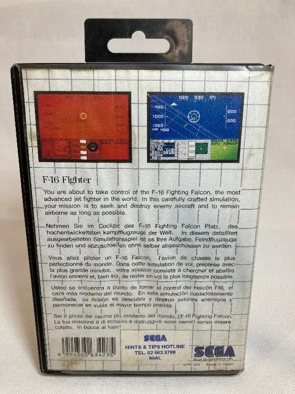 Game | Sega Master System | F-16 Fighter Physical Video Games Game Sega
