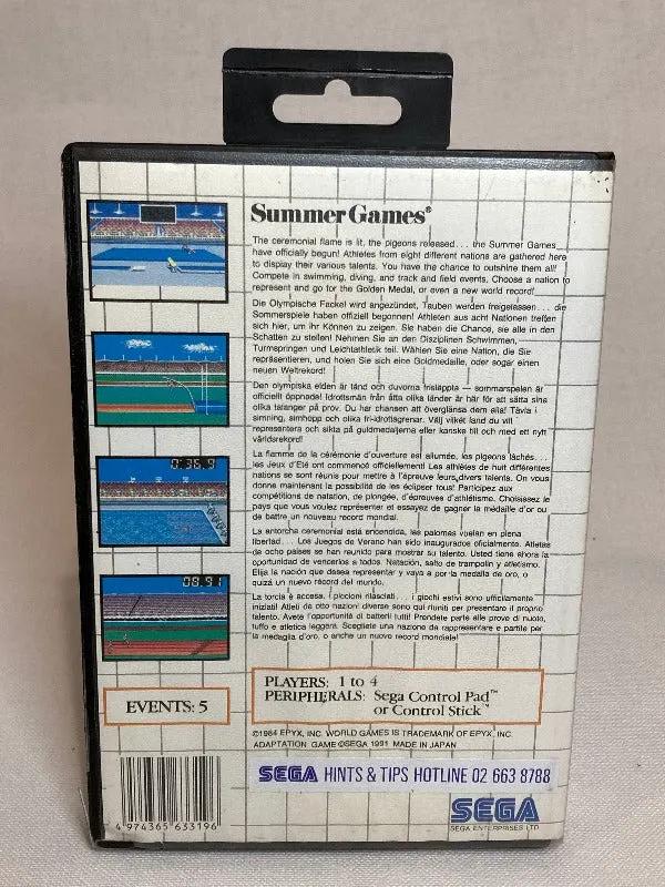 Game | Sega Master System | Summer Games Physical Video Games Game Sega