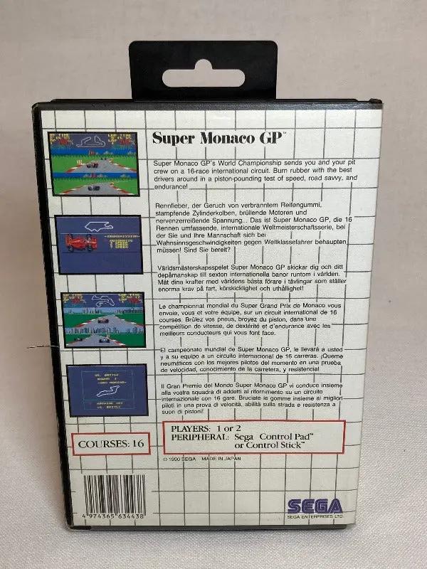 Game | Sega Master System | Super Monaco GP Physical Video Games Game Sega