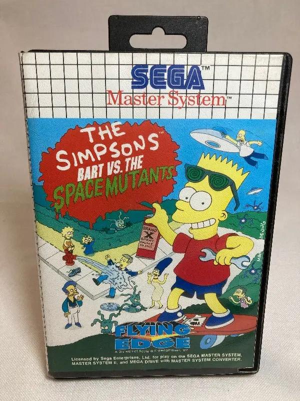 Game | Sega Master System | The Simpsons Bart Vs The Space Mutants Physical Video Games Game Sega