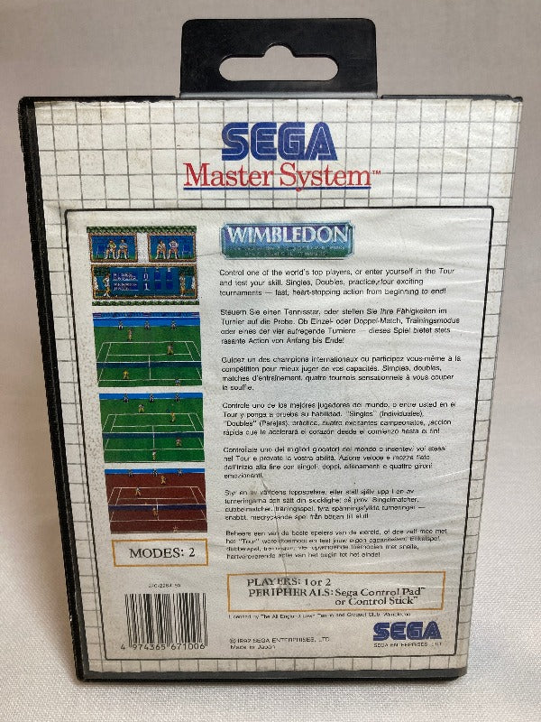 Game | Sega Master System | Wimbledon