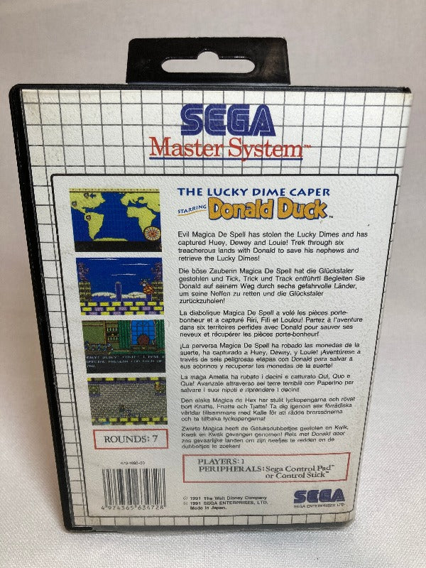 Game | Sega Master System | Lucky Dime Caper Starring Donald Duck