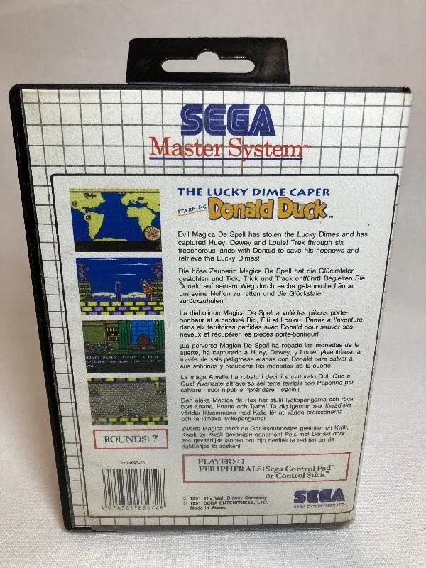 Game | Sega Master System | Lucky Dime Caper Starring Donald Duck Physical Video Games Game Sega
