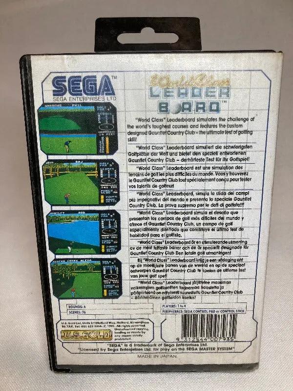 Game | Sega Master System | World Class Leader Board Golf Physical Video Games Game Sega