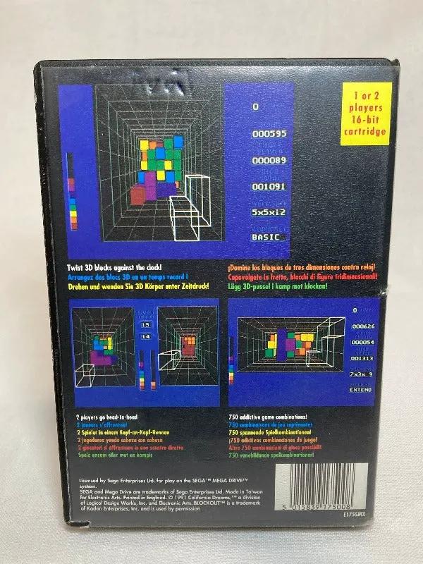 Game | Sega Mega Drive | Blockout Physical Video Games Game Sega