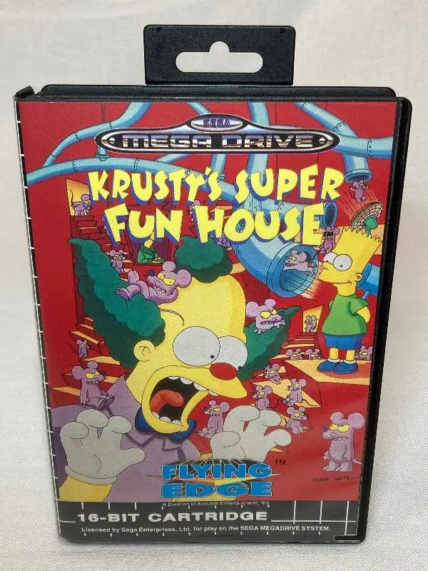 Game | Sega Mega Drive | Krusty's Super Fun House Physical Video Games Game Sega