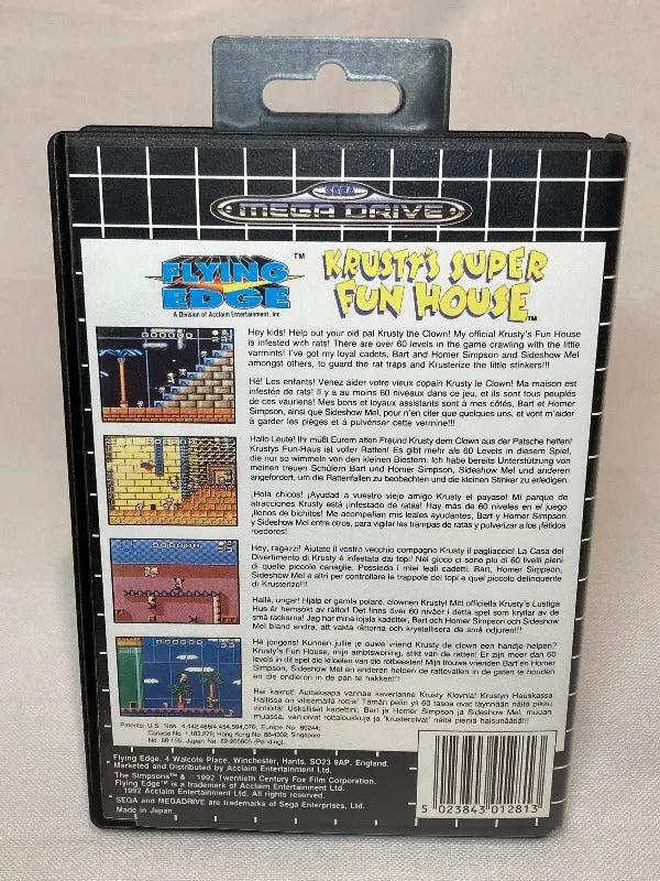 Game | Sega Mega Drive | Krusty's Super Fun House Physical Video Games Game Sega