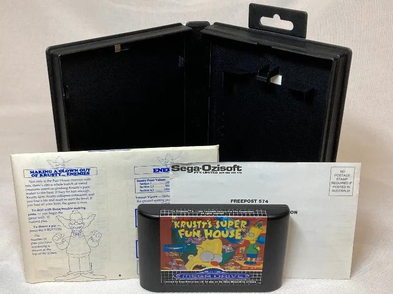 Game | Sega Mega Drive | Krusty's Super Fun House Physical Video Games Game Sega