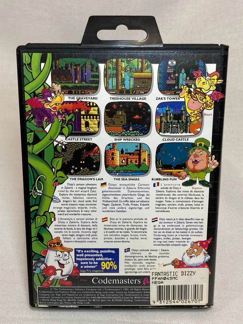 Game | Sega Mega Drive | Fantastic Dizzy Physical Video Games Game Sega
