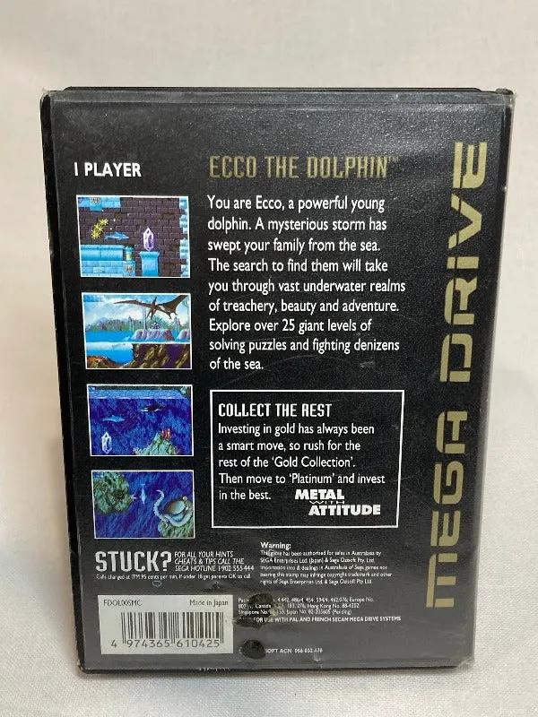 Game | Sega Mega Drive | Ecco the Dolphin (Gold) Physical Video Games Game Sega