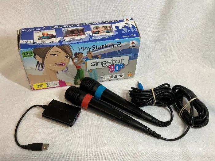Accessory | Sony PlayStation PS2 | Singstar 90s Microphone Set with Game Home Game Console Accessories Accessory Sony