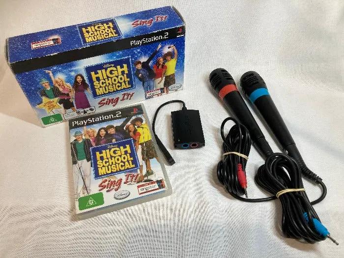 Accessory | PS2 | Singstar High School Musical Sing It Microphone Set with Game Controllers & Attachments Sony