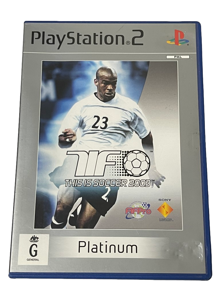 Game | Sony PlayStation PS2 | This Is Soccer 2003 (Platinum) Physical Video Games Game Sony