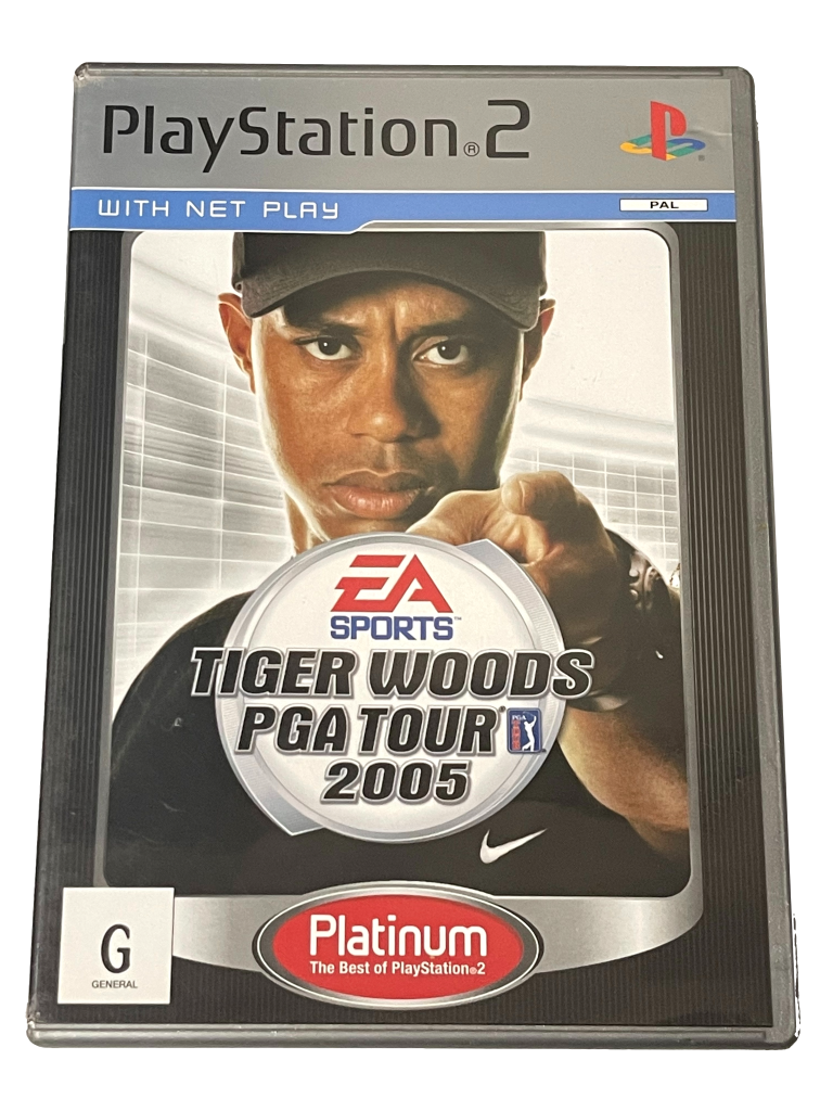 Game | Sony PlayStation PS2 | Tiger Woods PGA Tour 2005 (Platinum) Physical Video Games Game Sony
