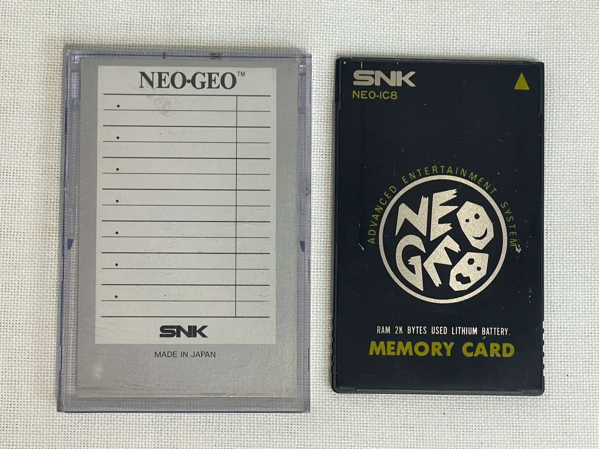 Accessory | SNK Neo Geo AES MVS | Memory Card NEO-IC8 Home Game Console Accessories Accessory SNK