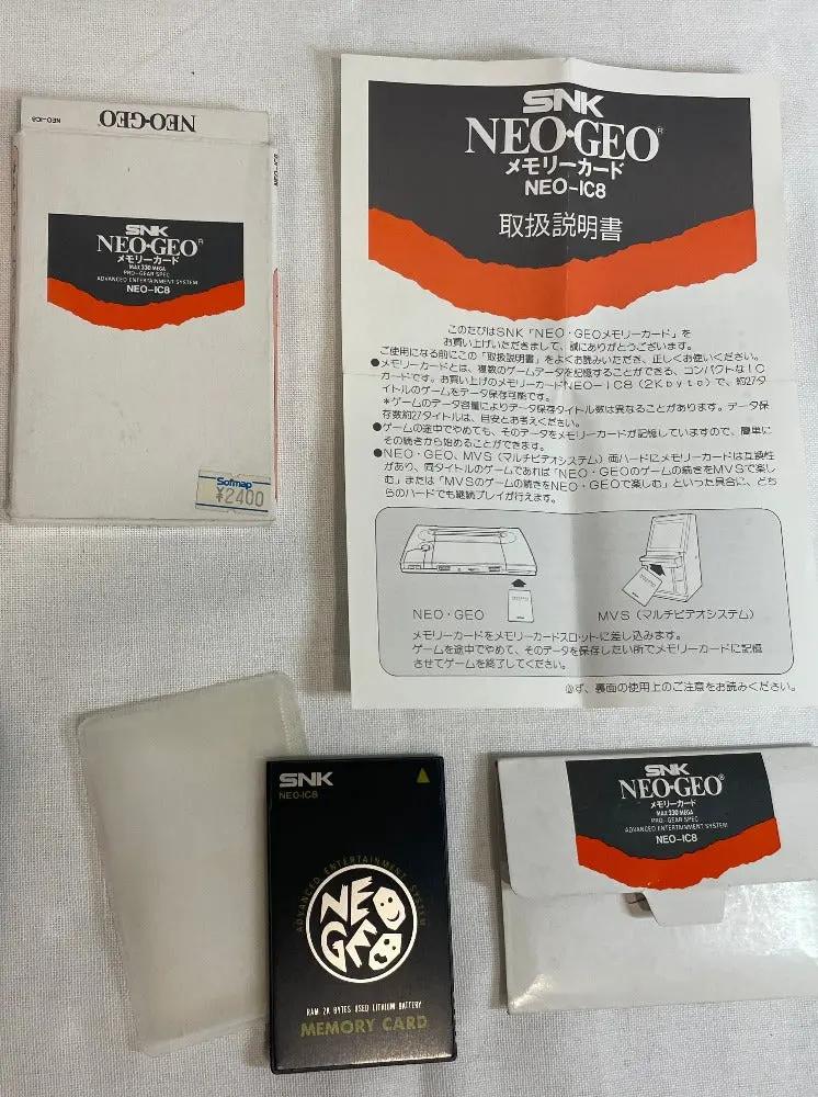 Accessory | SNK Neo Geo AES MVS | Memory Card NEO-IC8 Home Game Console Accessories Accessory SNK