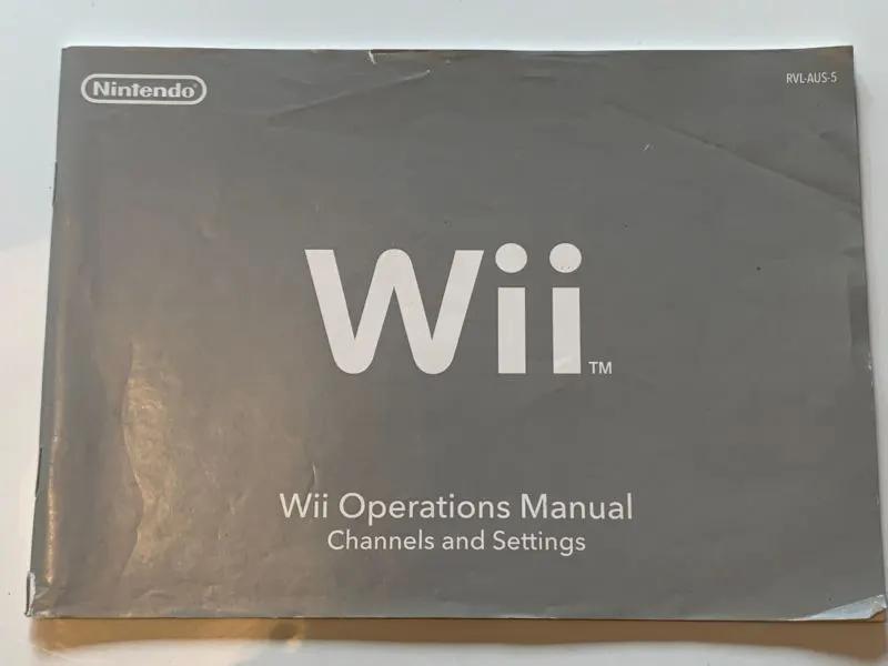 Manual | Nintendo Wii | Replacement Instruction Manuals Book Manual RetroSales.com.au