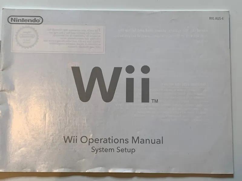 Manual | Nintendo Wii | Replacement Instruction Manuals Book Manual RetroSales.com.au
