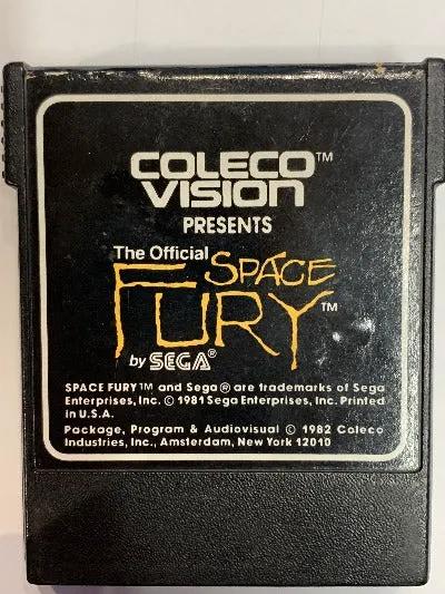 Game | CBS ColecoVision | The Official Space Fury Physical Video Games Game CBS